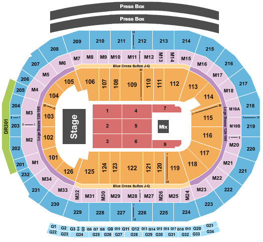 Little Caesars Arena Sexyy Red Seating Chart